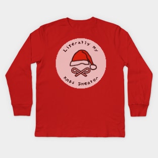 My Ugly Christmas Santa Hat Sweaters Kids Long Sleeve T-Shirt